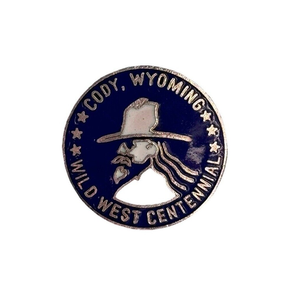Vintage MAFCO Cody Wyoming Wild West Centennial Lapel Collectible Enamel Pin